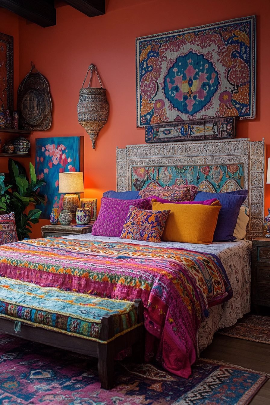29 Colorful Boho Bedroom Ideas For An Eclectic And Energetic Feel ...