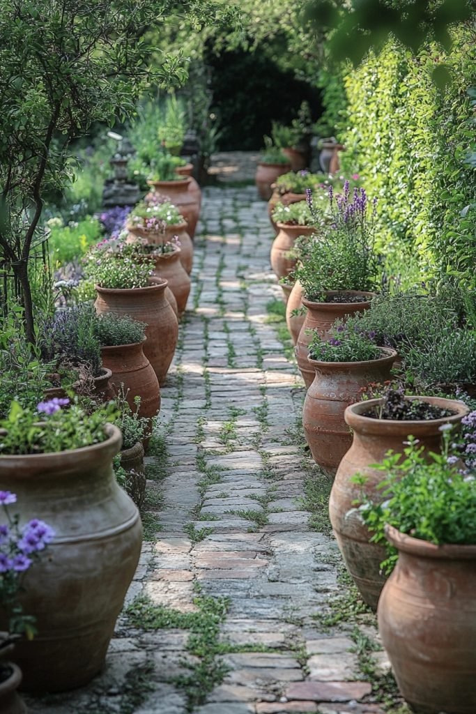 Antique Stoneware in Landscapes