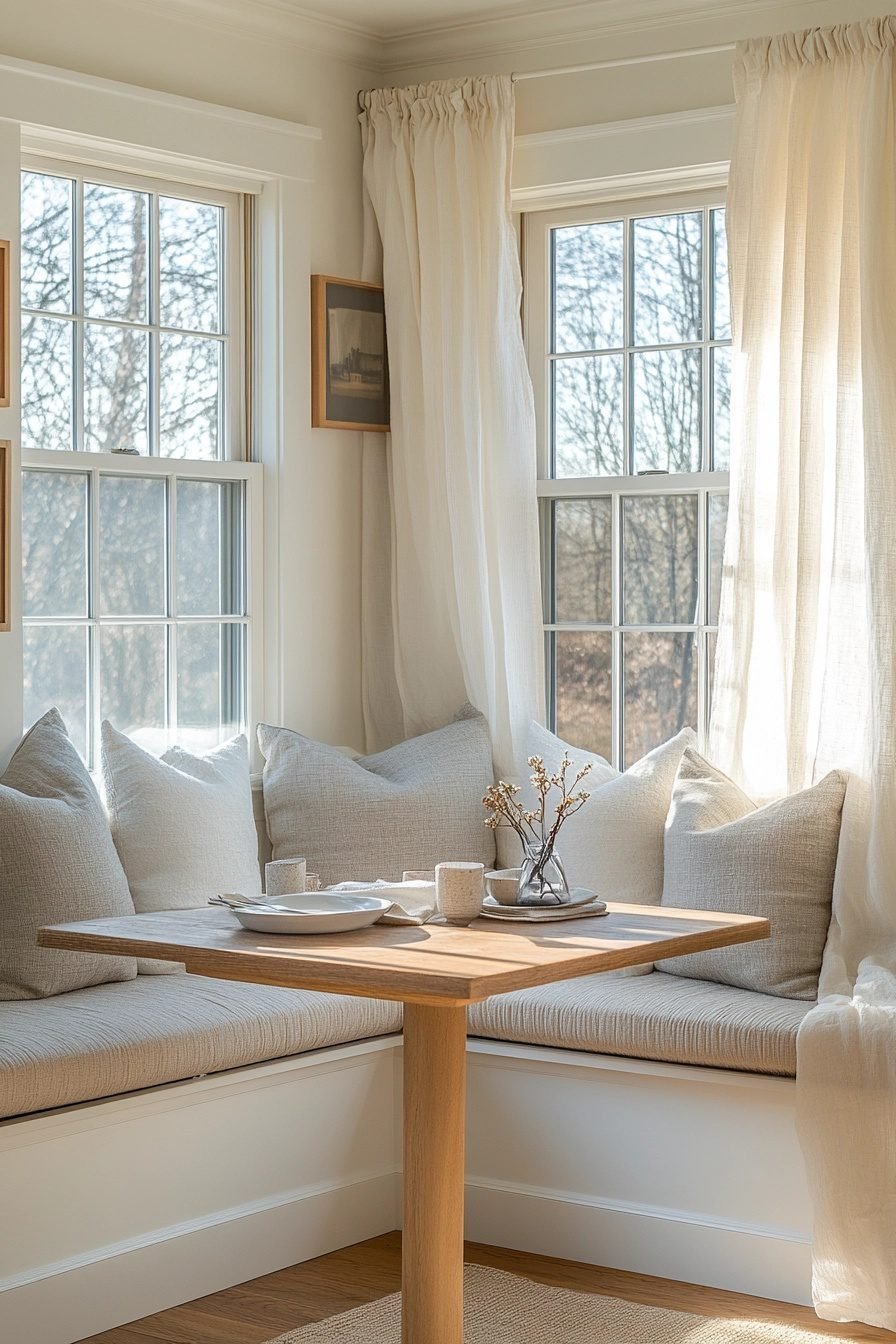 29 Scandinavian Dining Room Ideas To Achieve A Simple Yet Elegant ... - Cozy Scandinavian Dining Nooks With Built-In Benches