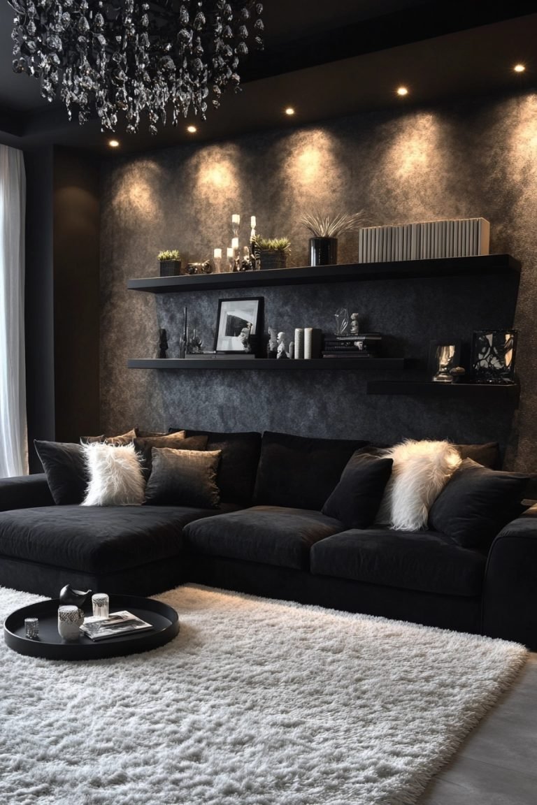 29 Black And White Living Room Ideas For A Chic Monochrome Aesthetic ...