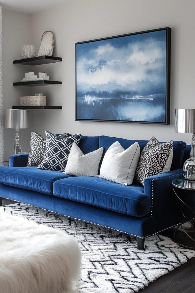 29 Blue Couch Living Room Ideas For A Calm And Sophisticated Vibe Courtneys World