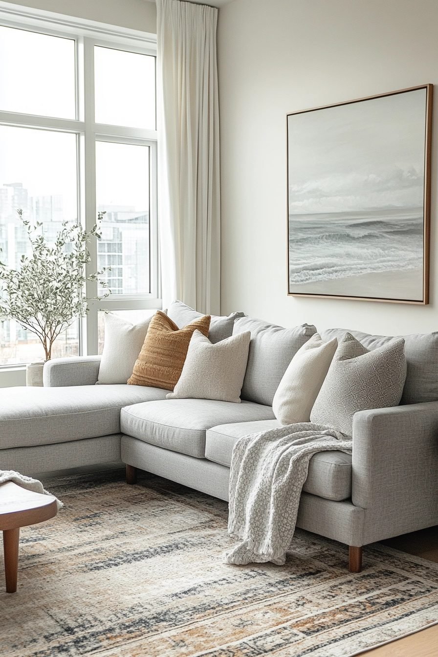 29 Grey Sofa Living Room Ideas To Pair With Bold Accents - Courtneys World