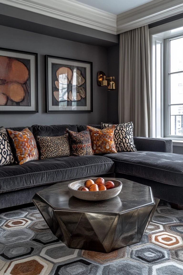 29 Charcoal Couch Living Room Ideas To Add Sophistication To Your Home ...