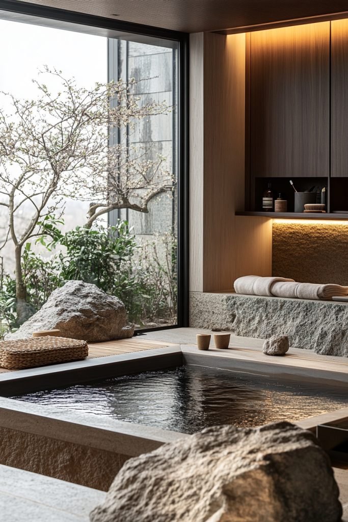 Hygge Meets Wabi-Sabi Bathroom