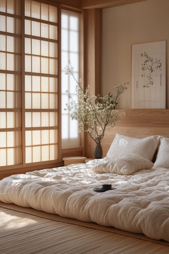 Japandi Guest Room Retreat