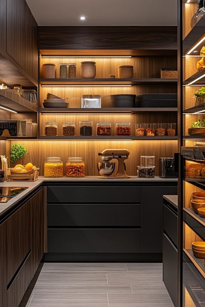 Minimalist Nordic-Tokyo Pantry