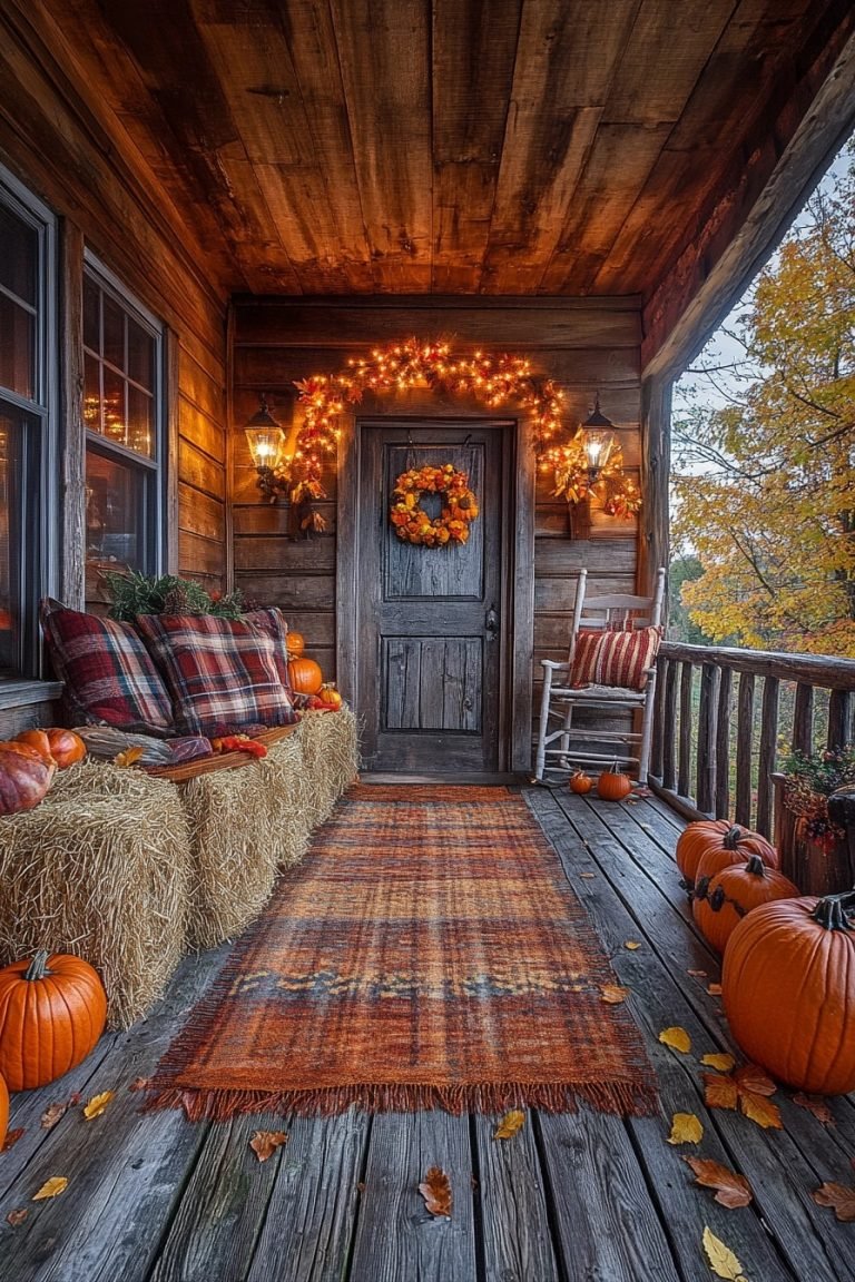 29 Front Porch Fall Decor Ideas To Create A Stunning Autumn Welcome ...