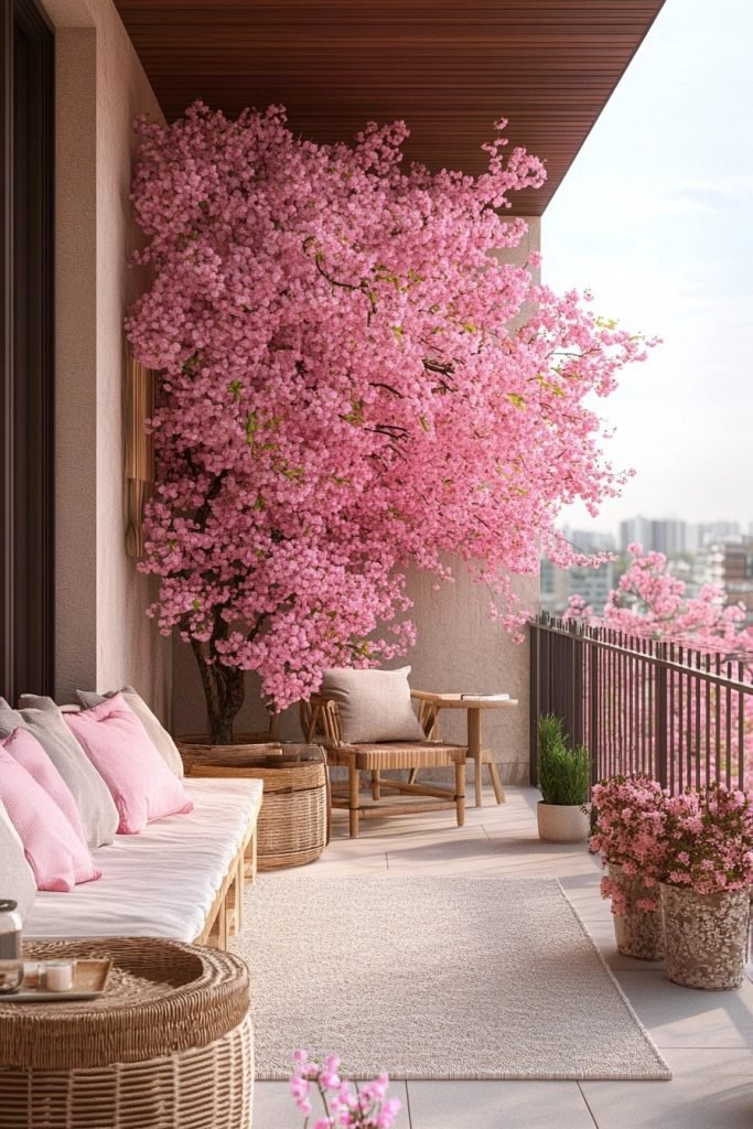 Scandinavian Sakura Balcony