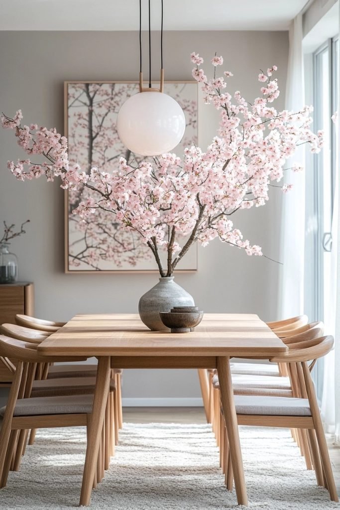 Scandinavian Sakura Dining Room