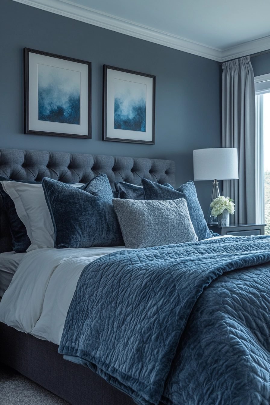 29 Moody Blue Bedroom Ideas For A Dark And Dreamy Vibe - Courtneys World