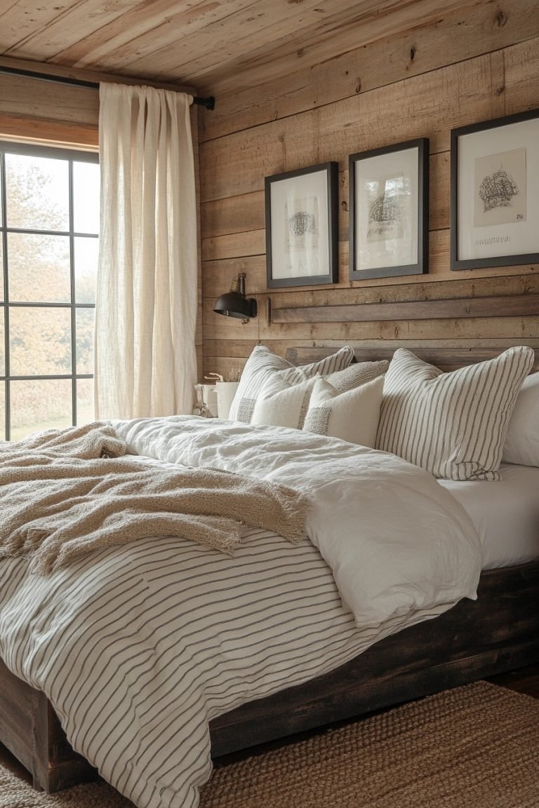 29 Rustic Farmhouse Bedroom Ideas For A Modern Twist On Country Style ...