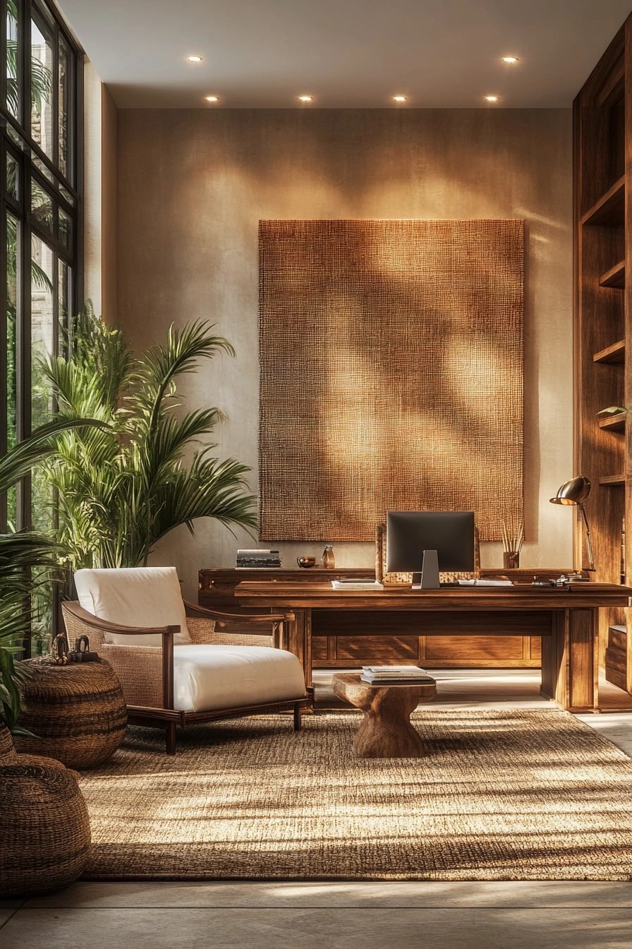 29 Wabi Sabi Office Ideas For A Peaceful And Organized Workspace ...