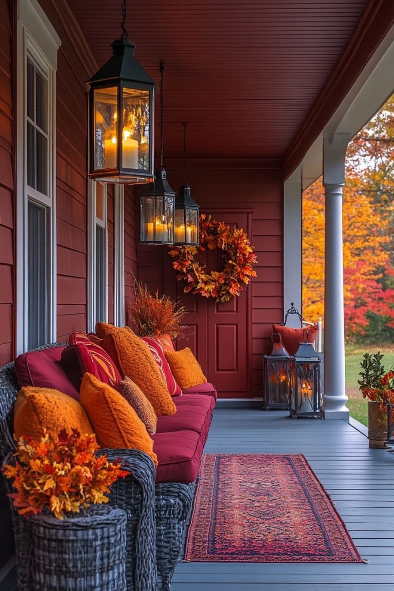 29 Front Porch Fall Decor Ideas To Create A Stunning Autumn Welcome ...