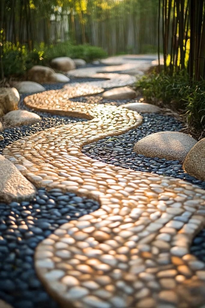 Zen Pebble Paths