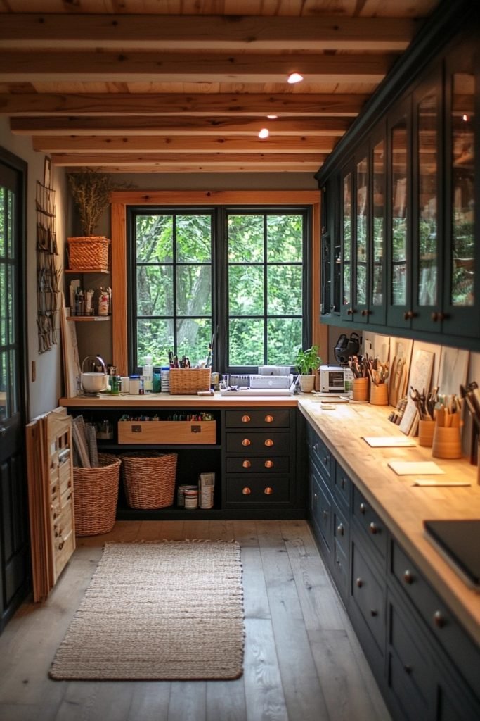 Zen Scandinavian Craft Room