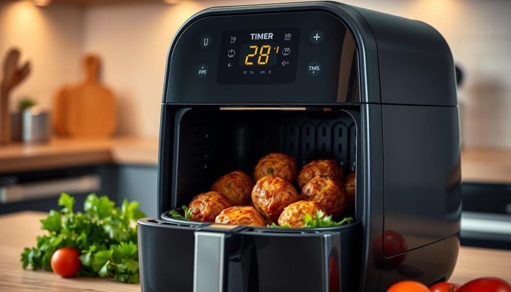 air fryer cooking time for meatballs