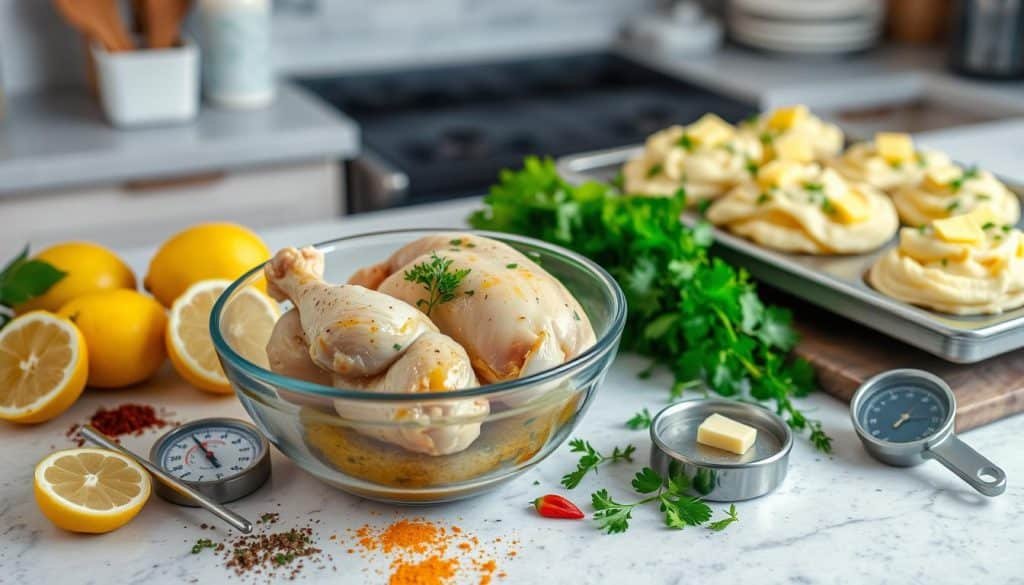 cooking tips for marinating chicken and optimal cooking temperature