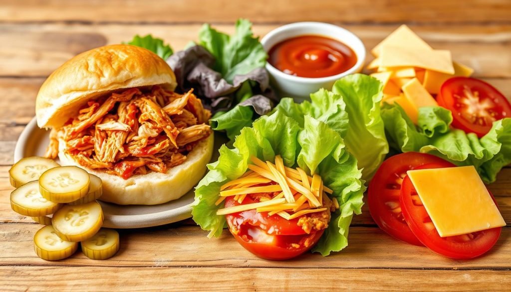 ingredients for BBQ chicken sliders