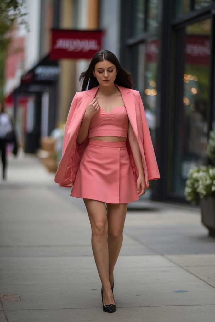 Mini Skirt Layered Outfit