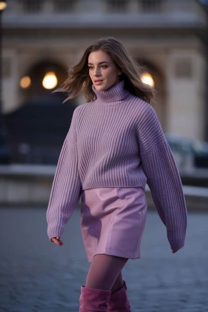 Mini Skirt Layered Outfit