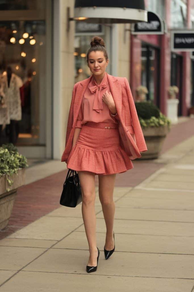 Mini Skirt Layered Outfit