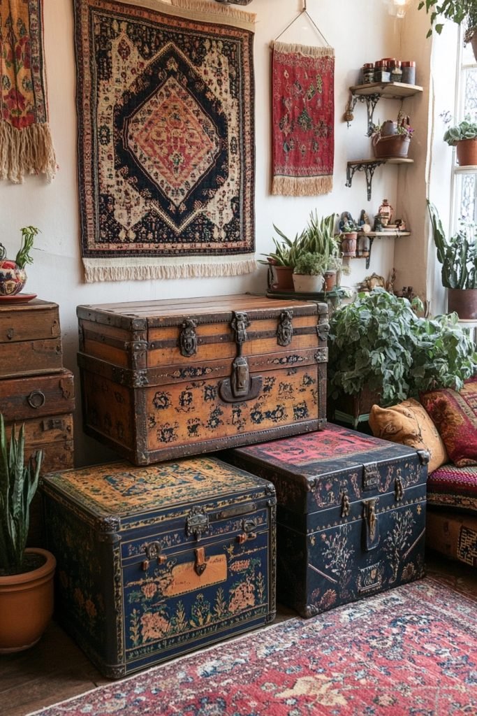 Antique Trunks and Chests