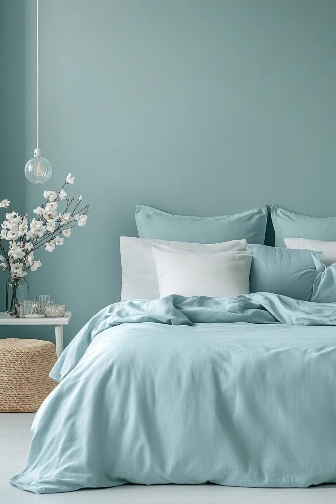 Aqua Accents Bedroom