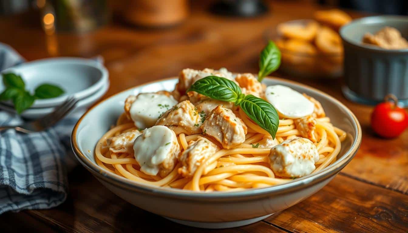 Easy Chicken Mozzarella Pasta Recipe | 30-Min Dinner