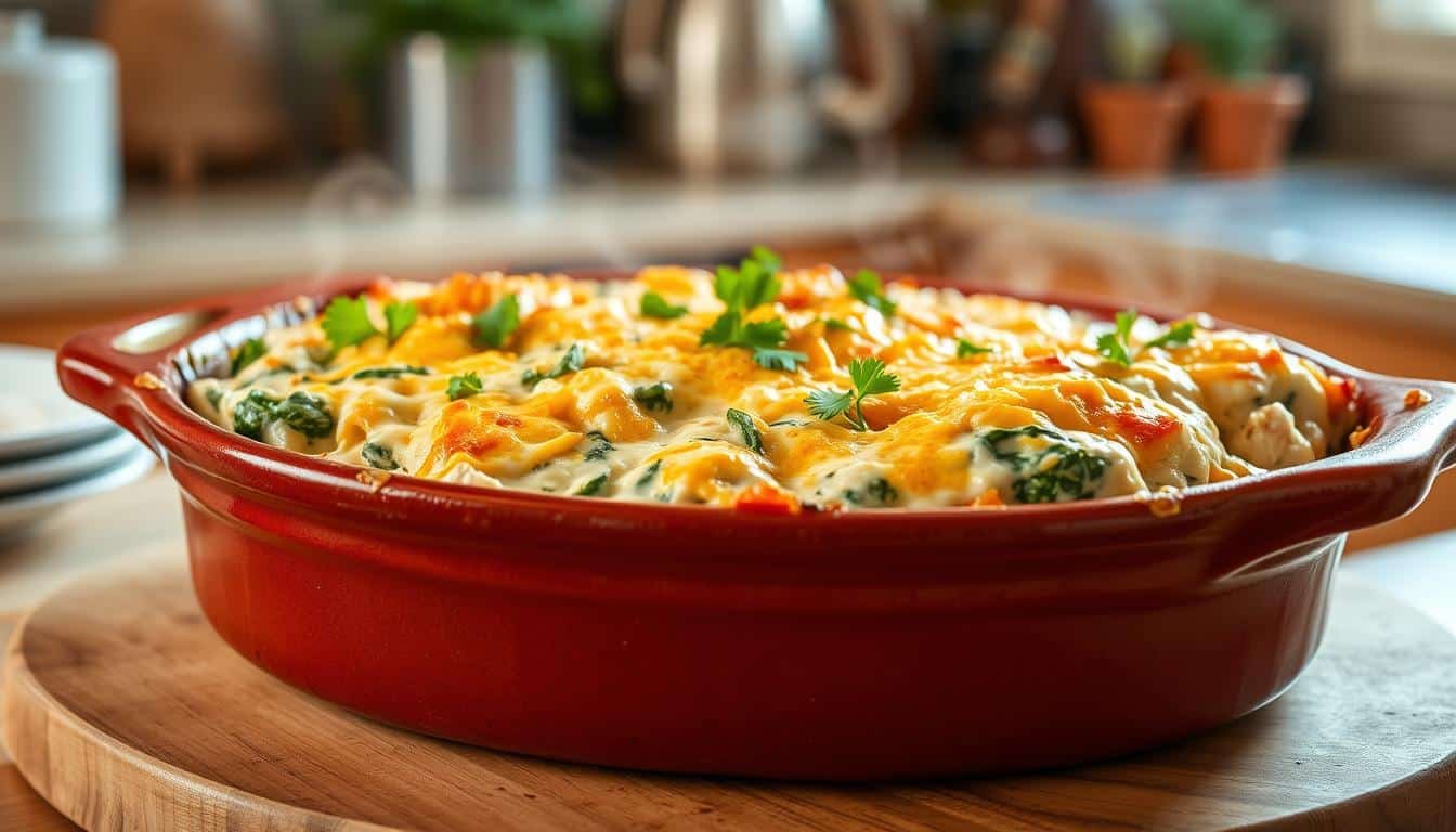 Creamy Chicken And Spinach Casserole Recipe | Easy Dinner