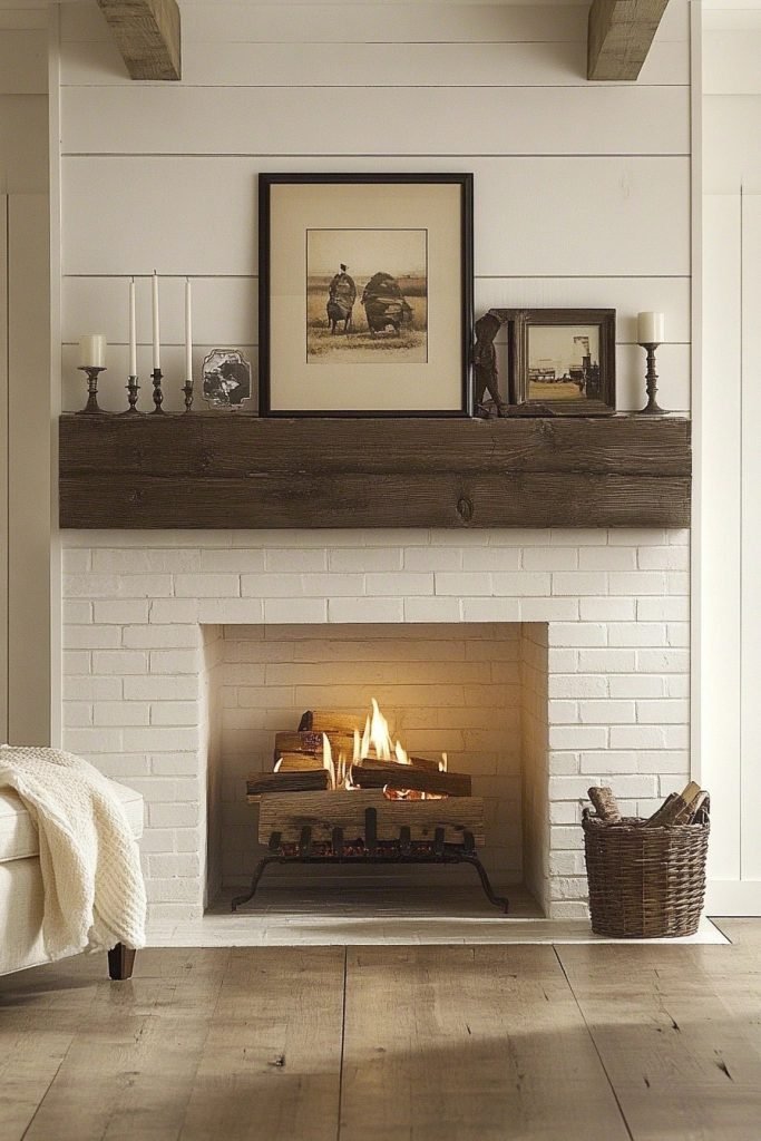 Farmhouse Chic Fireplace