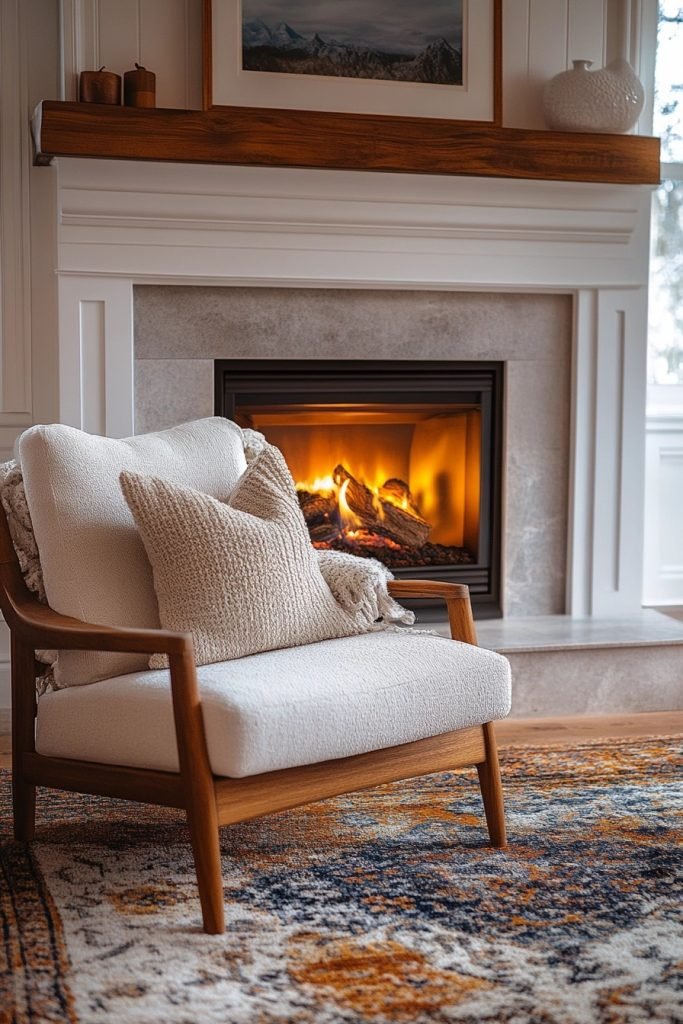 Farmhouse Style Electric Fireplace