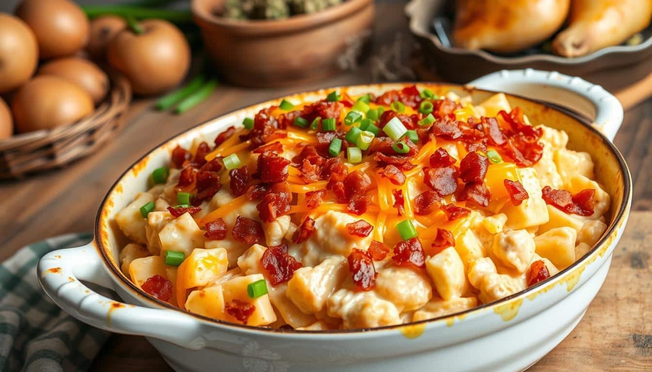 Loaded Chicken And Potato Casserole Recipe | Easy Dinner
