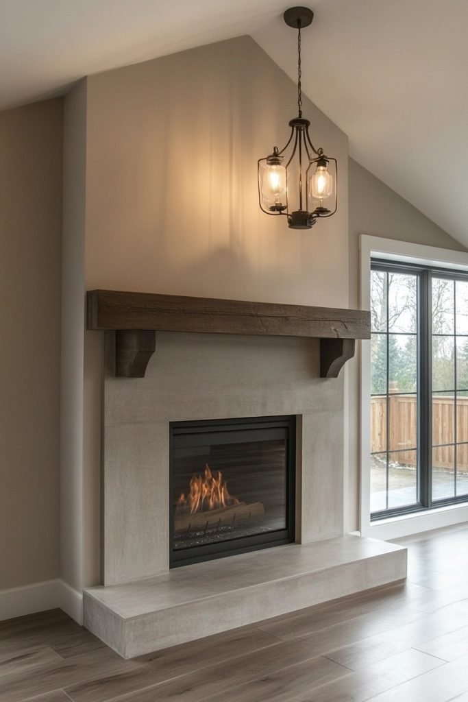 Minimalist Farmhouse Fireplace