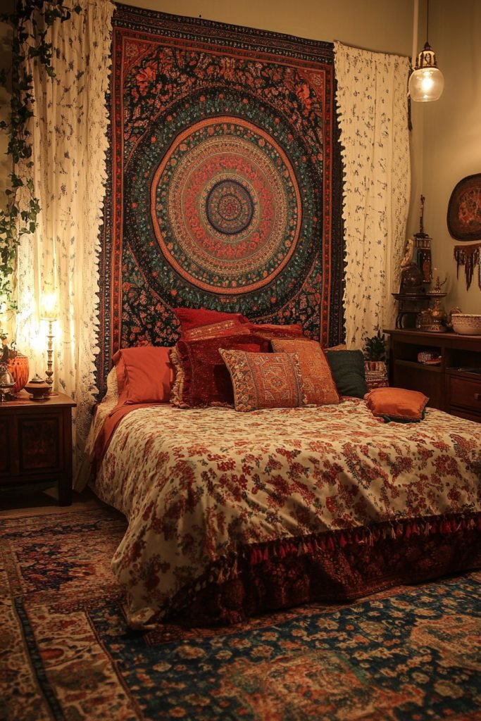 Tapestry Adorned Boudoir