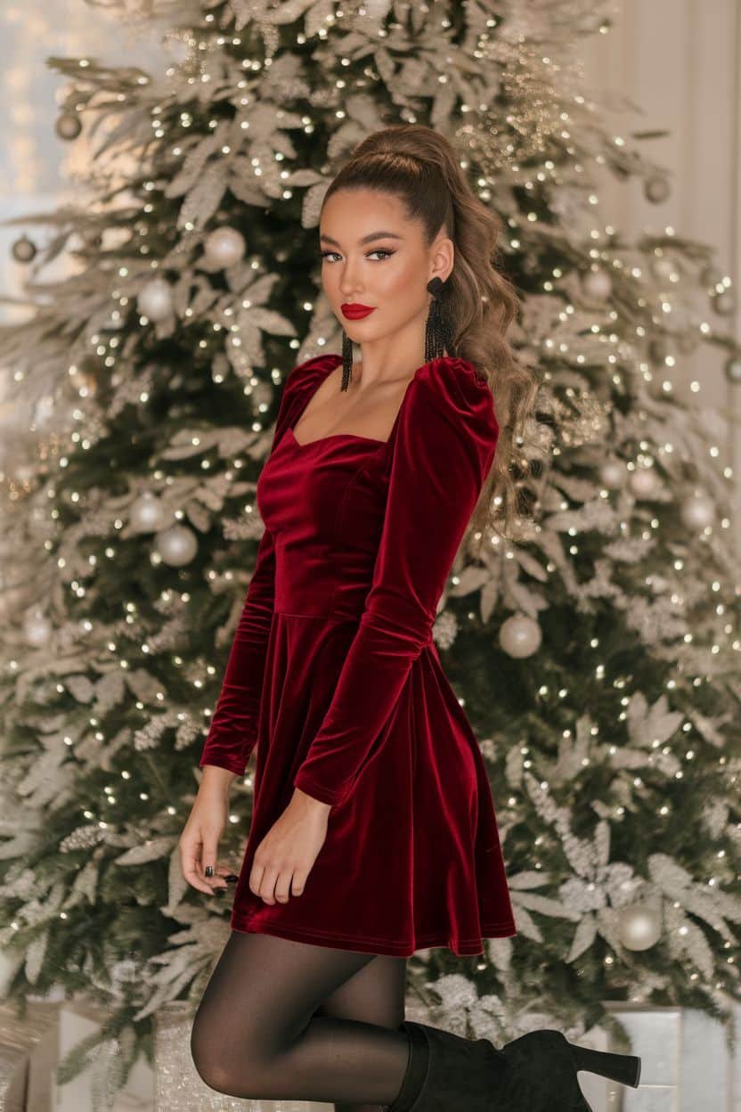 Festive Chic Christmas Outfit Ideas For The Holiday Season