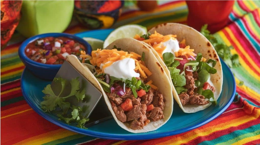 15-Minute Beef Tacos with Salsa