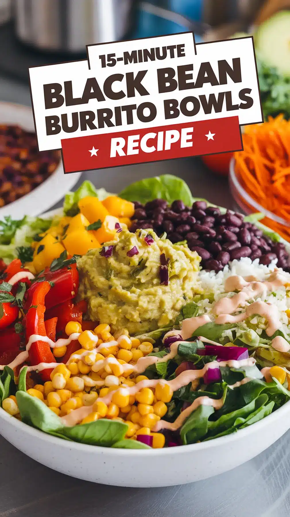15-Minute Black Bean Burrito Bowls