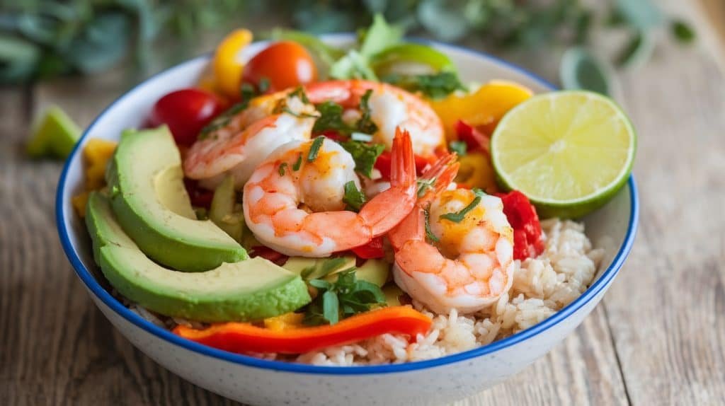 15-Minute Chili-Lime Shrimp Bowls