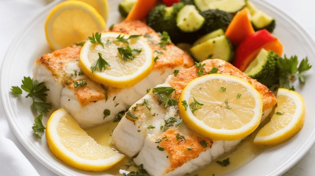 15-Minute Lemon Butter Cod Fillets