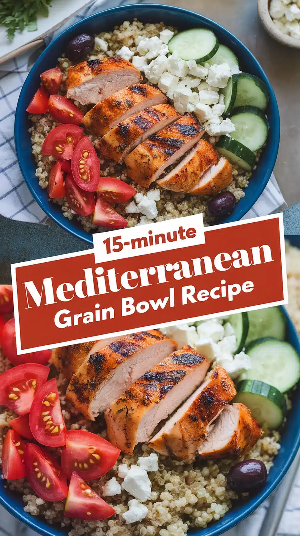 15-Minute Mediterranean Grain Bowl