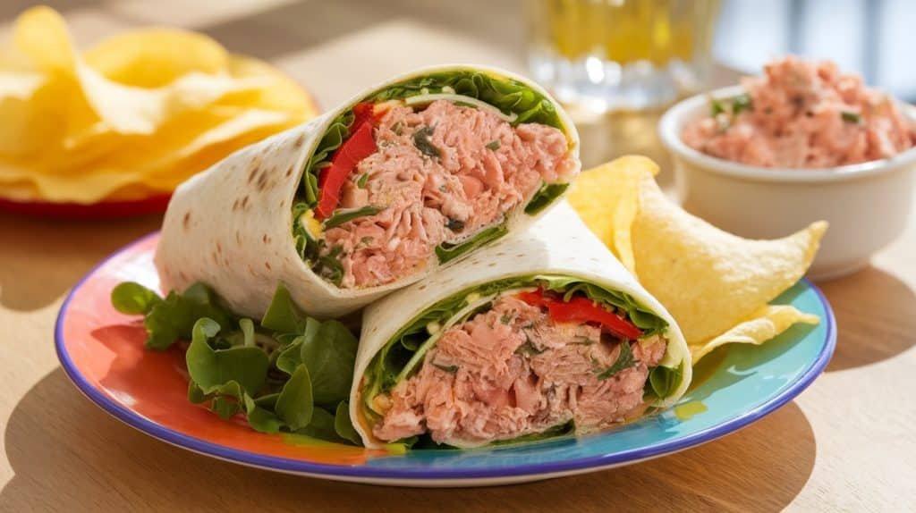 15-Minute Quick Tuna Salad Wraps