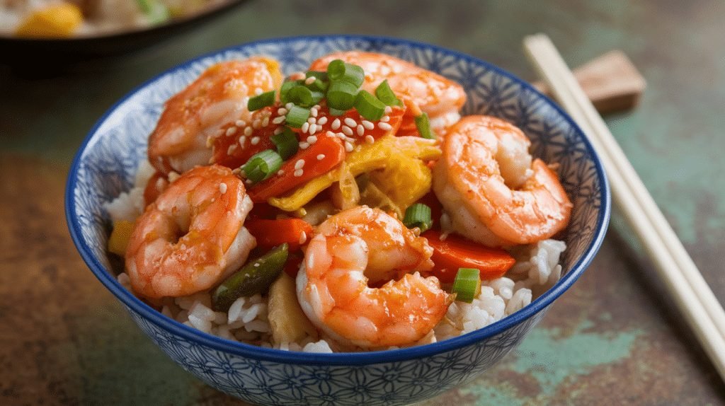 15-Minute Teriyaki Shrimp Bowls