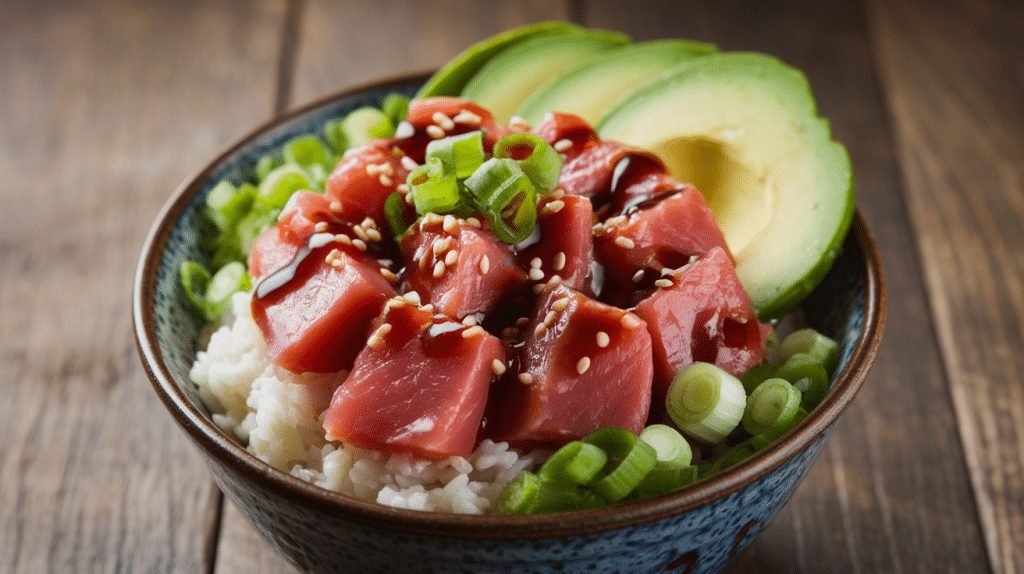 15-Minute Tuna Poke Bowls