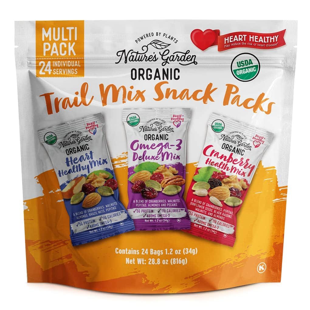 Nature's Garden Organic Trail Mix Snack Packs