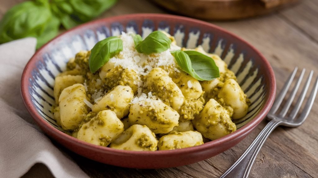 15-Minute Cauliflower Gnocchi with Pesto