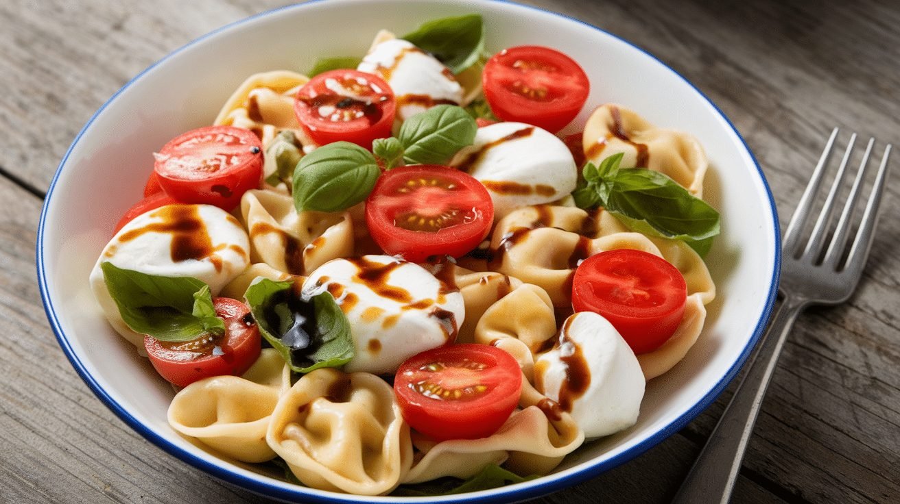 15-Minute Caprese Tortellini Salad - Courtneys World