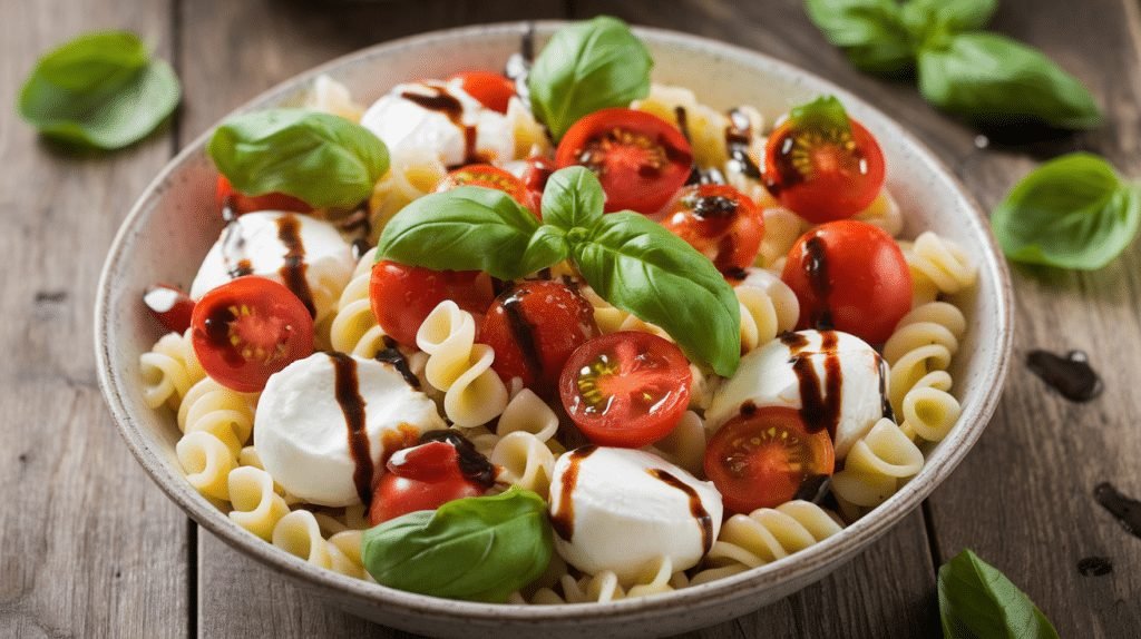 15-Minute Caprese Pasta Salad