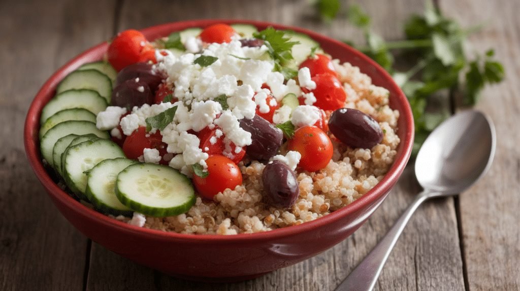 15-Minute Mediterranean Grain Bowl