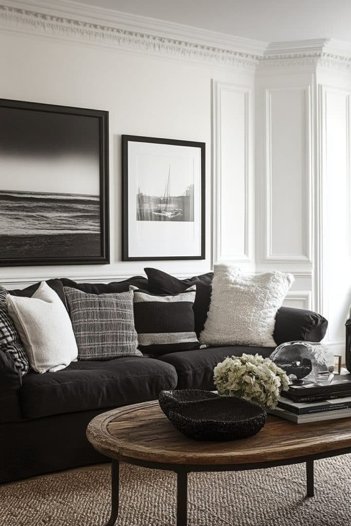 Abstract Black and White Art Studio