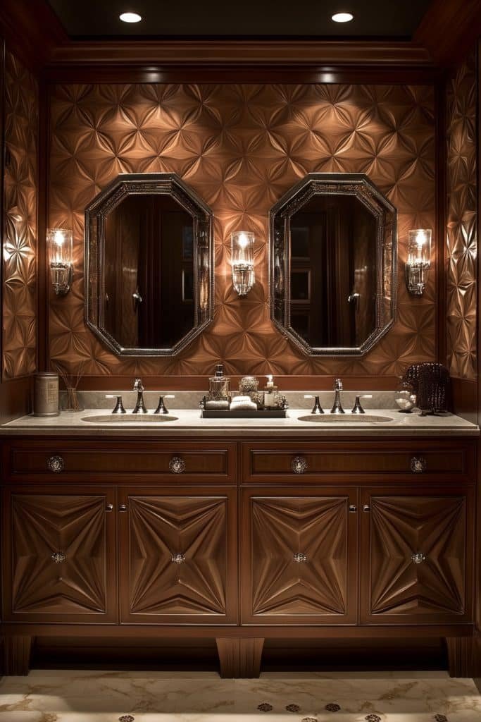 Art Deco Double Sink Vanity